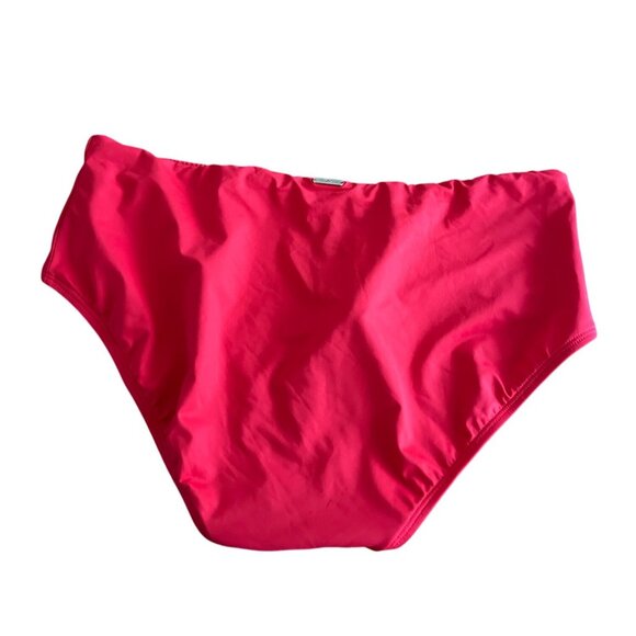 Ralph Lauren Red Mid-Rise V-Cut Bikini Swim Bottom US 14 NWT Swimwear Beach - Picture 2 of 7
